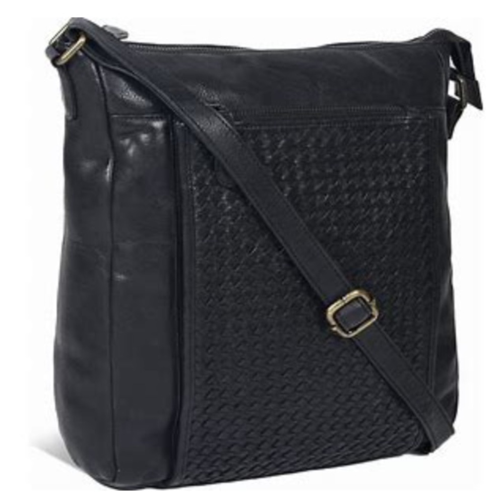 Estalon | Vintage Navy Blue Leather Cross Body Bag